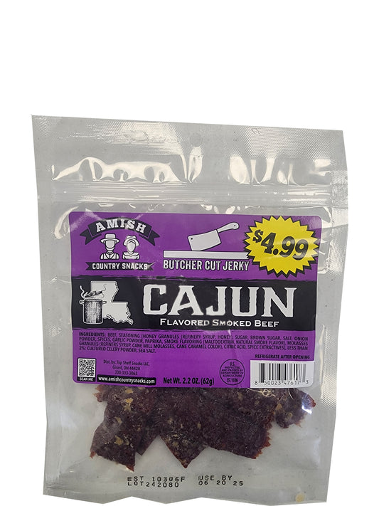 Cajun Jerky 2.2 oz bag - Amish Country Snacks