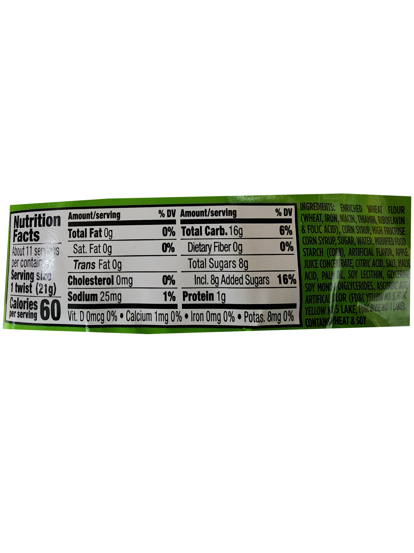 Green Apple Licorice 8 oz bag - Amish Country Snacks